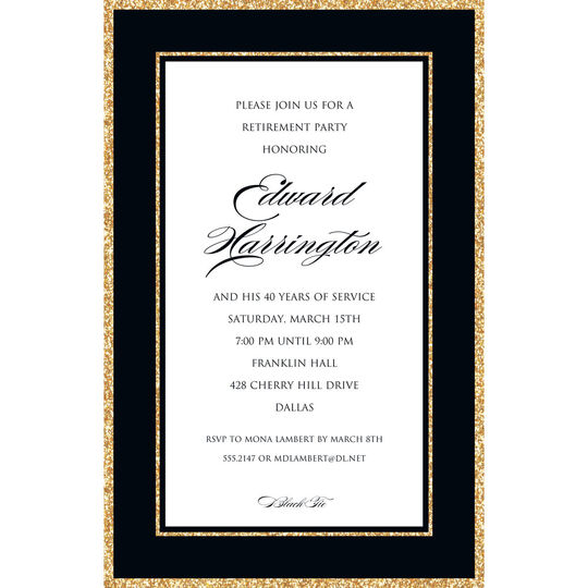 Sparkle Border Invitations